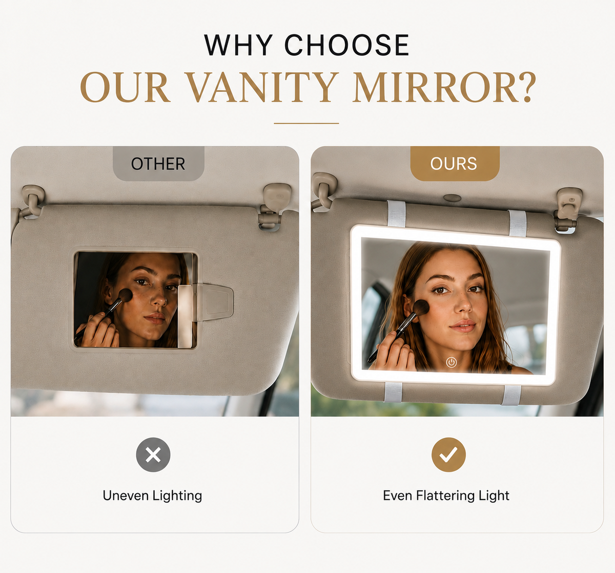 Vanity Car Mirror